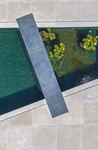Piso de Travertino Arenado Importado 1m x 1m